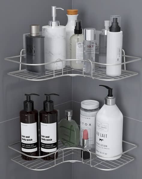 Wall maintained bathroom &kitchen shelf