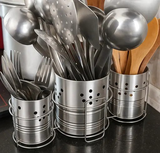 Stailess steel spoon holder